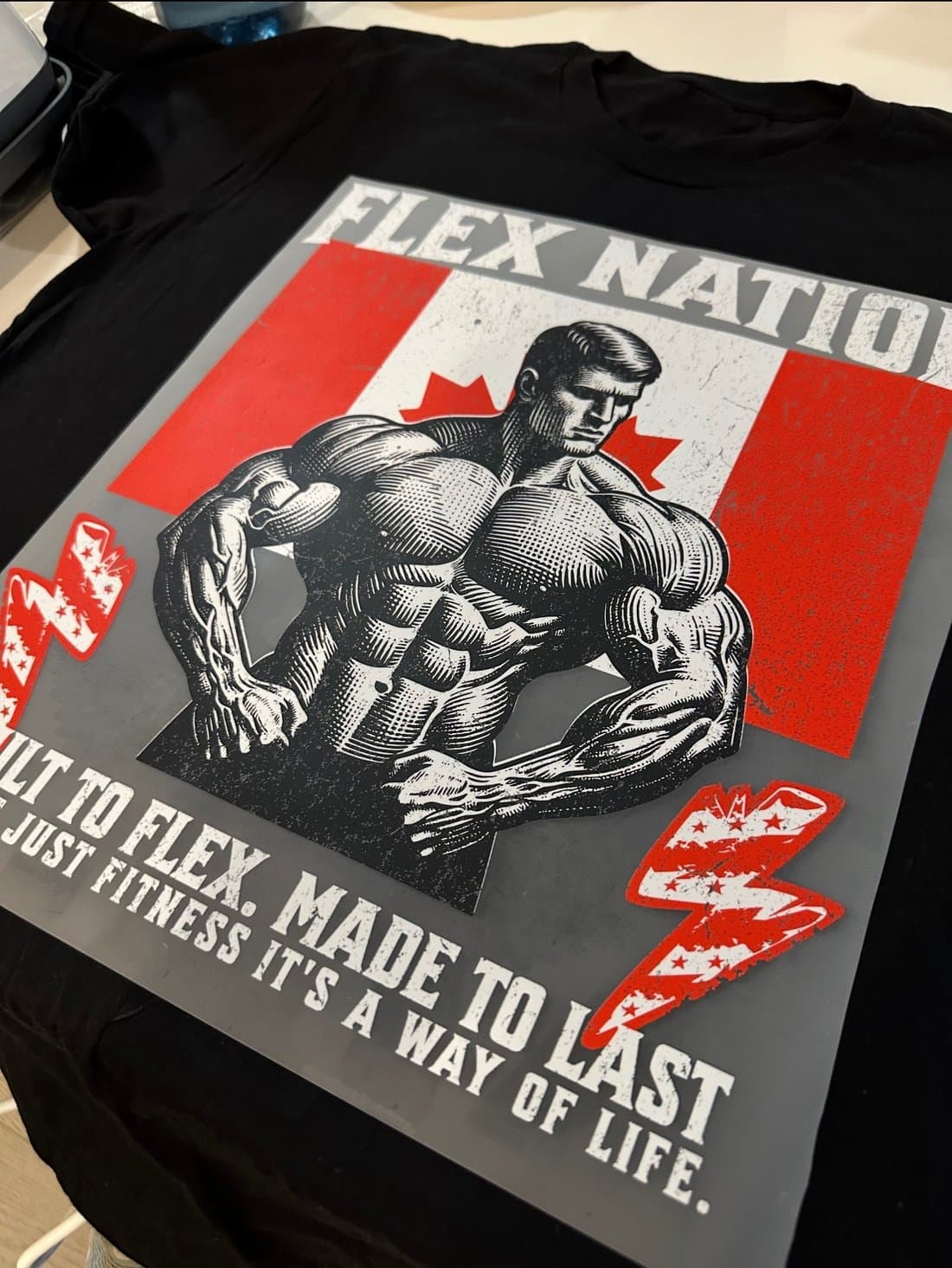 Project photo for Flex Nation, DTF Print · Brand Apparel